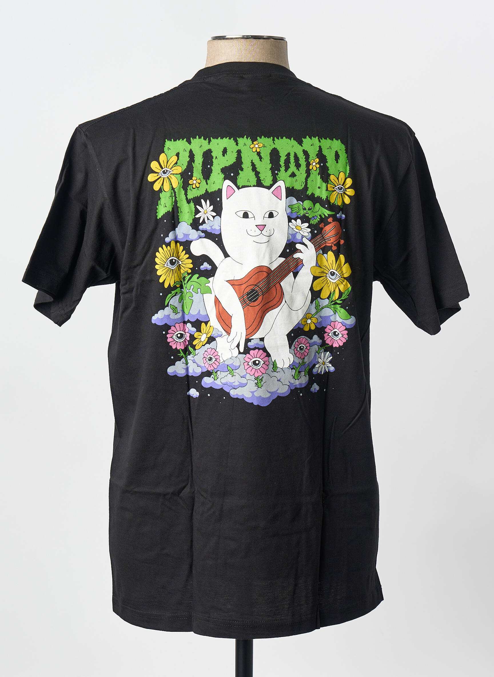 T-shirt noir RIPNDIP homme