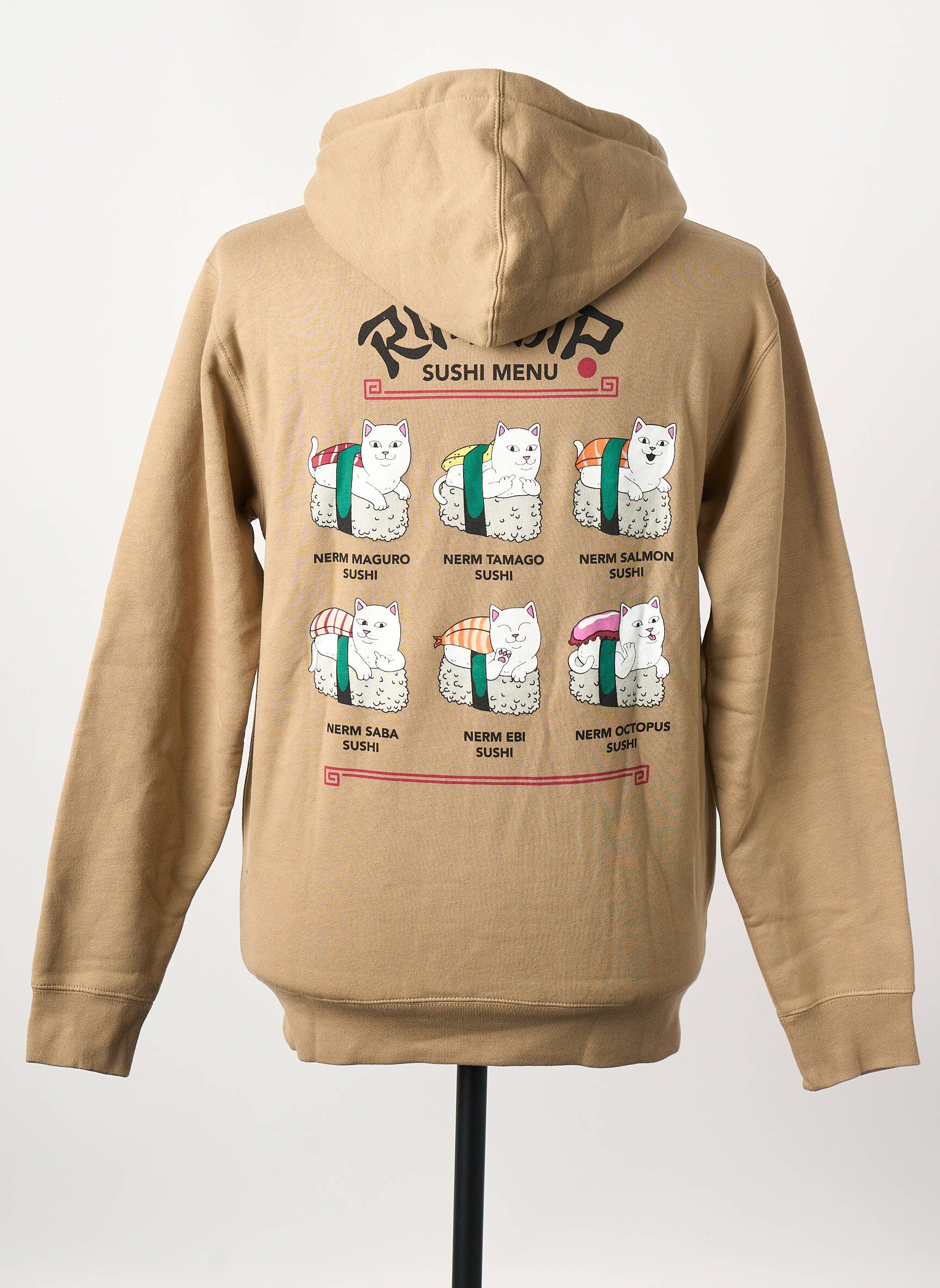 Sweat-shirt à capuche beige RIPNDIP homme