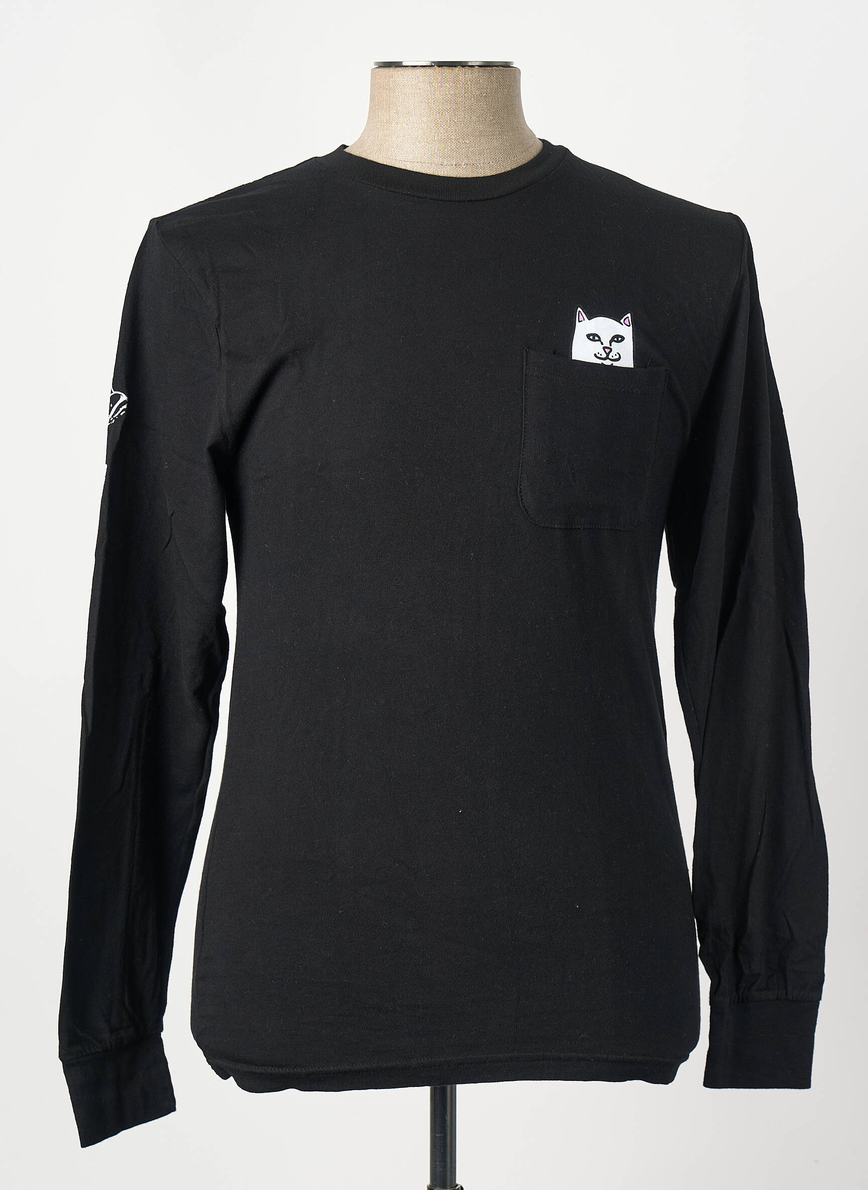 T-shirt noir RIPNDIP homme