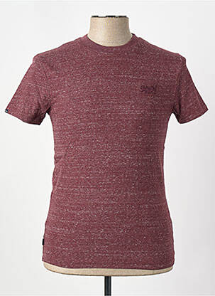 T-shirt rouge SUPERDRY homme