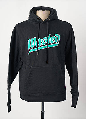 Sweat-shirt à capuche noir WASTED PARIS homme