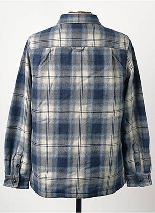 Chemise manches longues bleu SUPERDRY homme