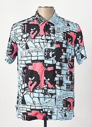 Chemise manches courtes bleu OBEY homme