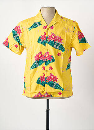 Chemise manches courtes jaune BRIXTON homme