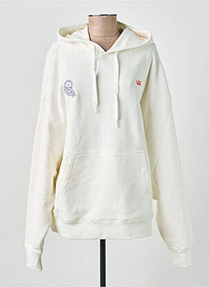 Sweat-shirt à capuche blanc VANS femme