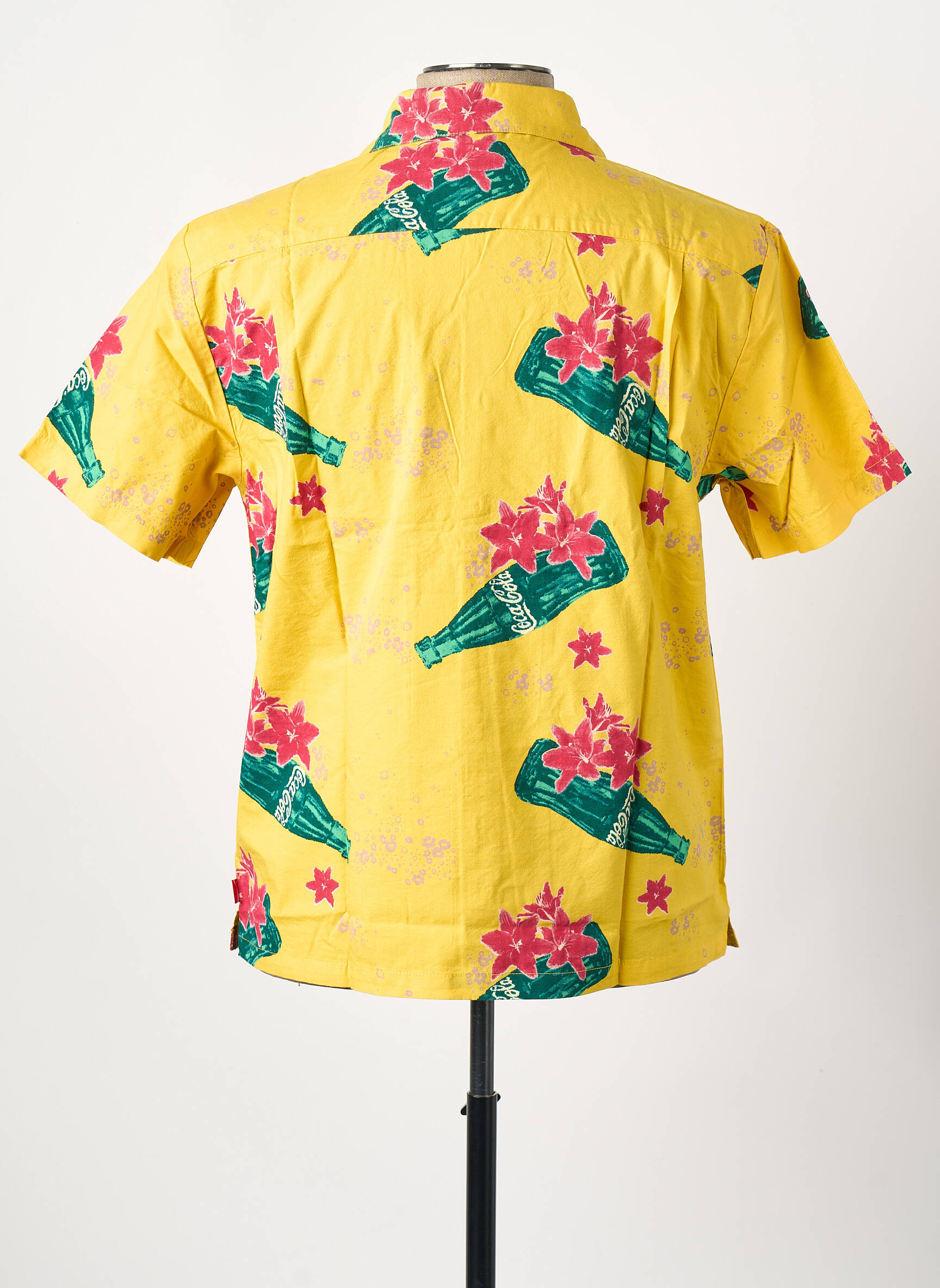 Chemise manches courtes jaune BRIXTON homme
