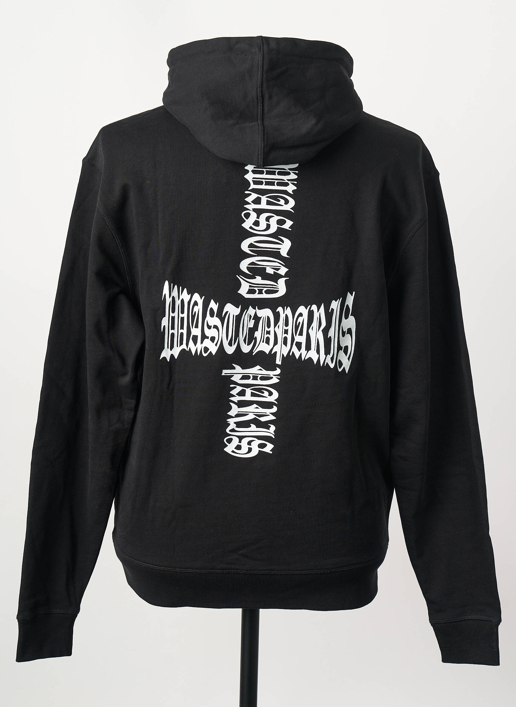 Sweat-shirt à capuche noir WASTED PARIS homme