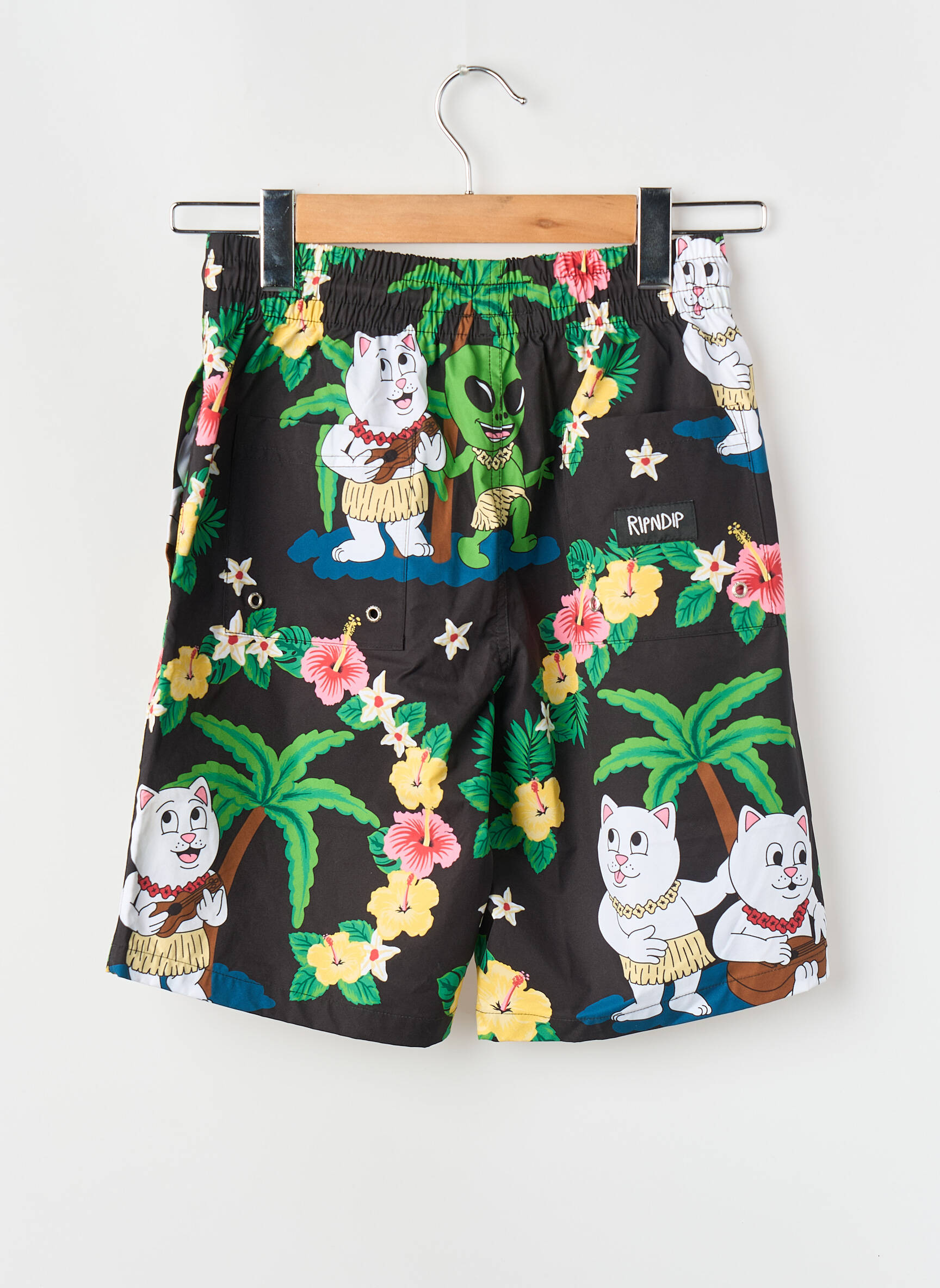 Short de bain noir RIPNDIP homme