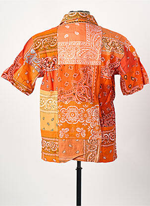 Chemise manches courtes orange OVERLORD homme