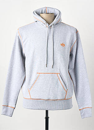 Sweat-shirt gris WALK IN PARIS homme
