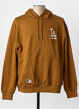 Sweat-shirt à capuche marron NEW ERA homme
