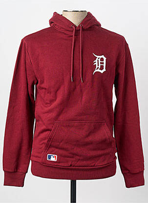Sweat-shirt à capuche rouge NEW ERA homme