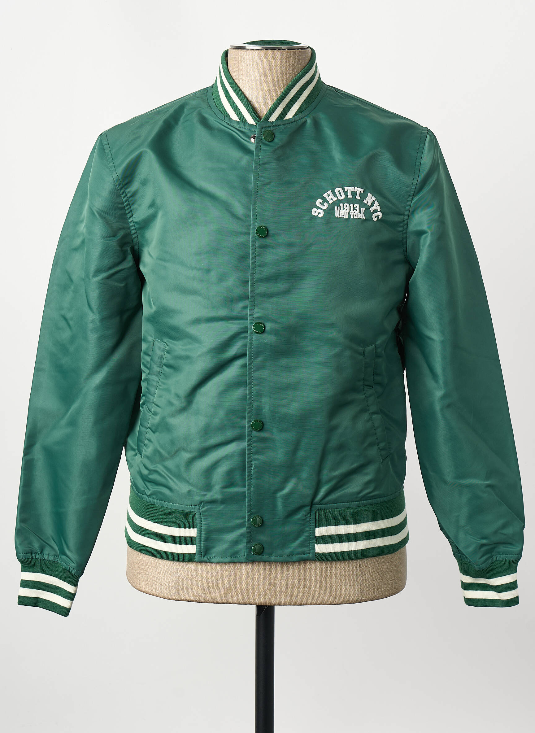 Blouson vert SCHOTT homme