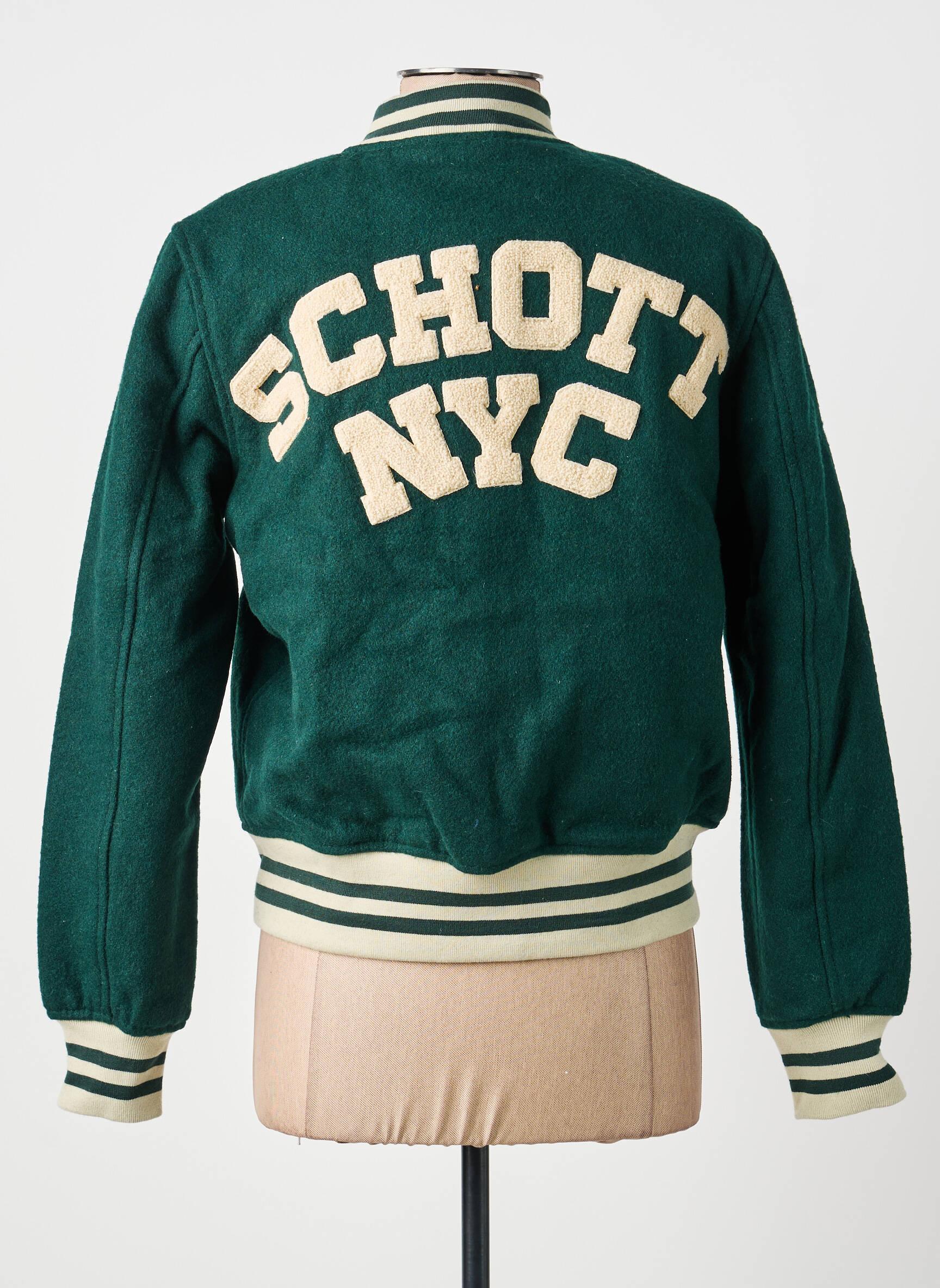 Blouson vert SCHOTT femme