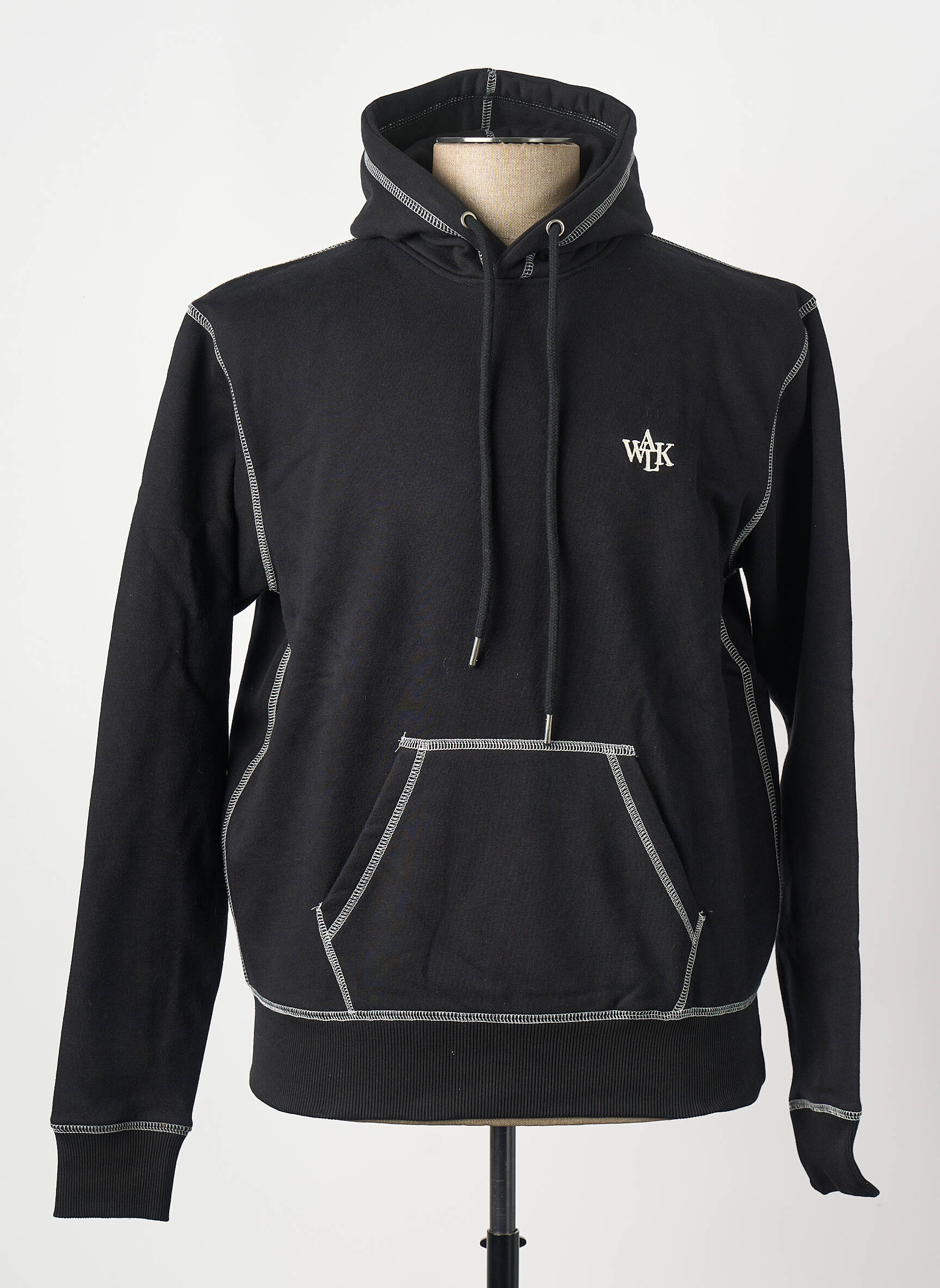 Sweat-shirt noir WALK IN PARIS homme
