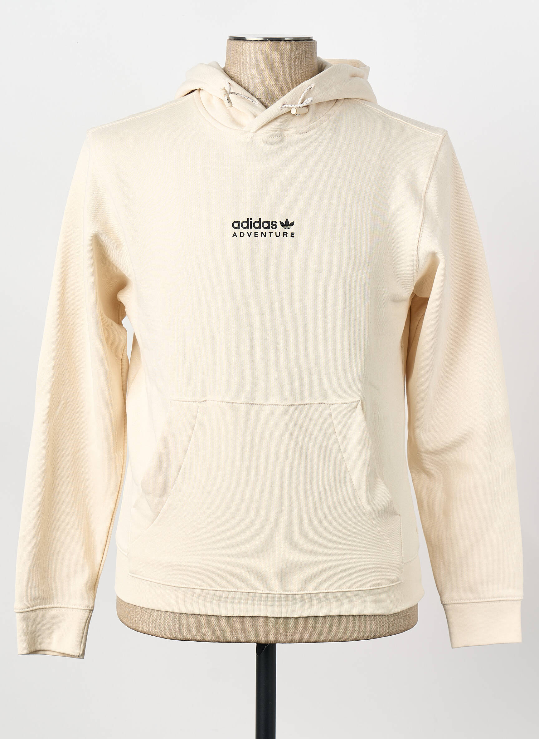 Sweat-shirt à capuche beige ADIDAS homme