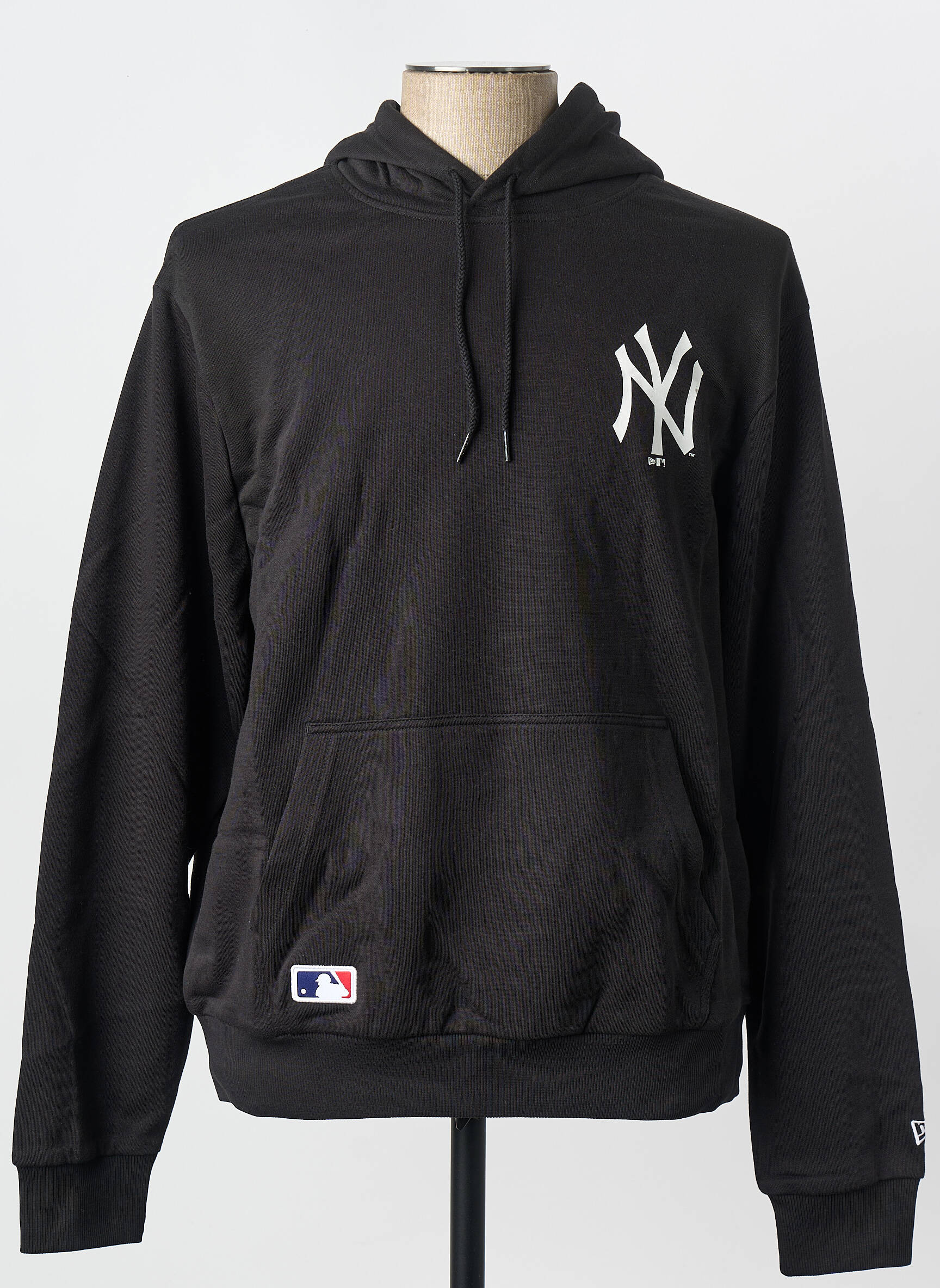 Sweat-shirt à capuche noir NEW ERA homme