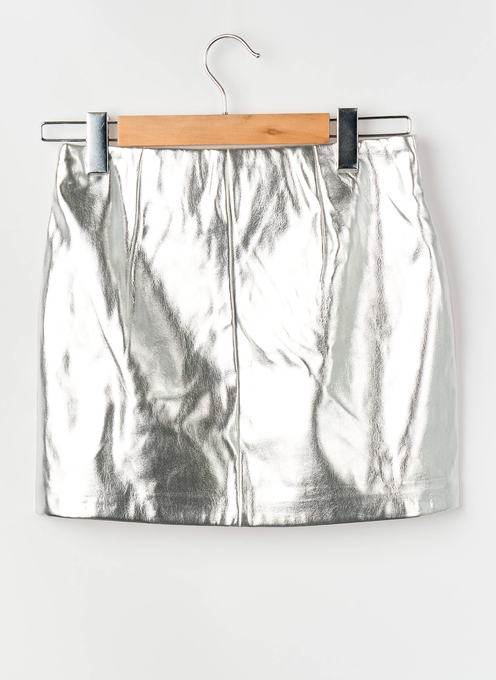 Mini-jupe argent ONLY femme